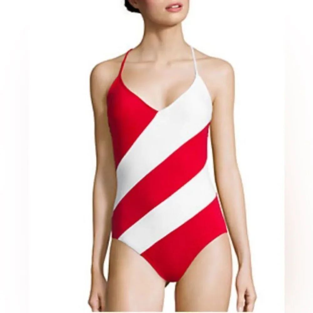 MICHAEL Michael Kors One Piece Swimsuit Striped 14